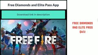 Free Diamonds and Elite Pass App for FreeFire Trick (2020) screenshot 4