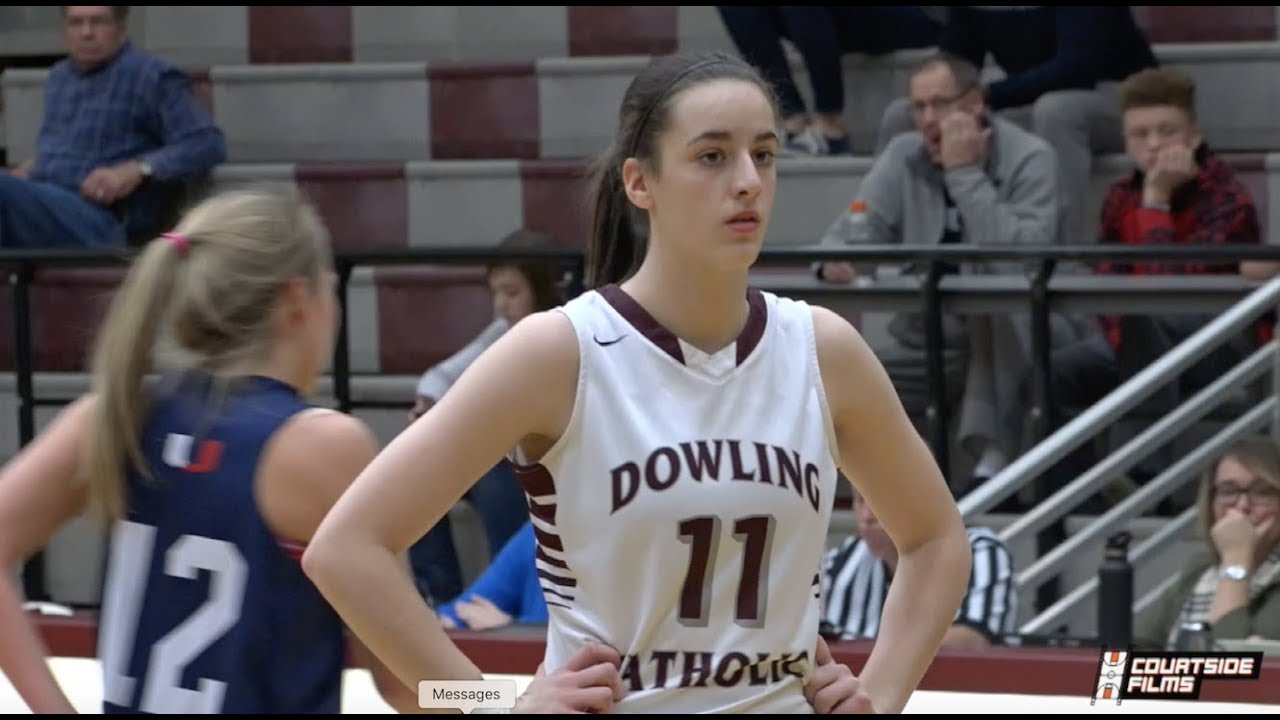 Caitlin Clark Highlights In A Win For Dowling Catholic ESPN 1 Ranked