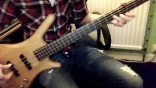 bass guitar harmonics to happy birthday theme