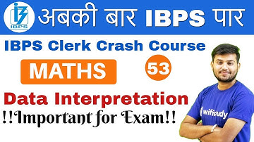 2:00 PM - IBPS Clerk 2018 | Maths by Sahil Sir | Data Interpretation