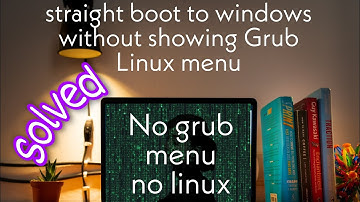 Fix Grub Menu NoT Showing in Windows Linux Dual Boot | Solution | Can