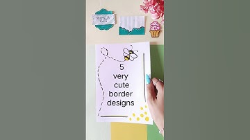 EASY BORDER DESIGNS/PROJECT WORK DESIGNS/CORNER AND SIDE BORDER DESIGN #shehnilakhan