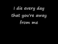 Video thumbnail of "My Darkest Days - Without You lyrics"