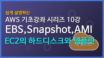쉽게 설명하는 AWS 기초 강좌 10: EC2(4)-EBS,Snapshot,AMI-