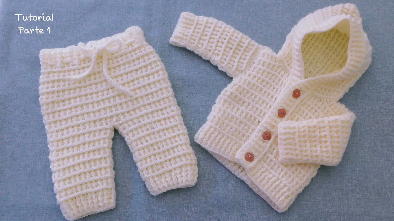 Contratar Sabor grosor Como tejer un Pantalón para bebe a Crochet- Ganchillo. Ajuar tejido. Parte  1 - YouTube