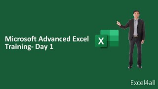 Excel4all  Advance Excel Mastery Training  Day 1