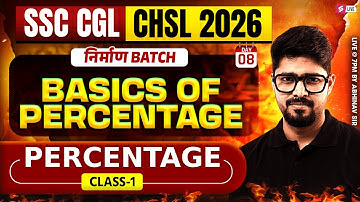 SSC CGL/ CHSL 2026 | Basics Of Percentage for SSC CGL/ CHSL Maths | Maths by Abhinav Rajput Sir
