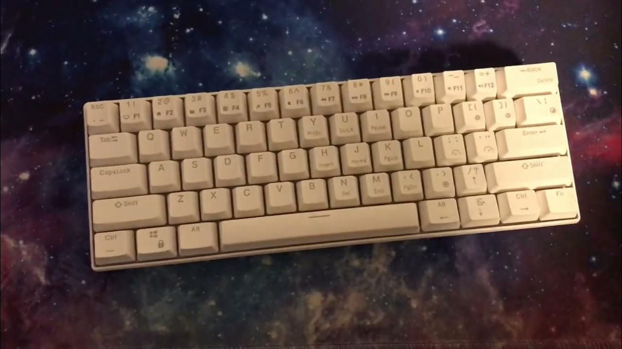 How to put on keycaps on a keyboard - YouTube