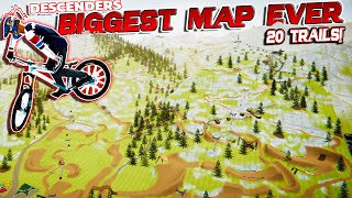 The Biggest Map EVER Has 20 Different Trails | Descenders