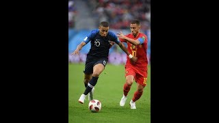 France vs Belgium 2018 - “Mbappe's insane skill pass that almost leads to a goal 🔥 If only 👏🏻”