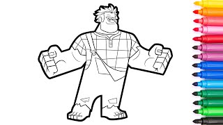 Wreck It Ralph, coloring for kids // Раскраски из мультфильма Ральф.