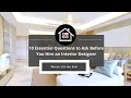10 Essential Questions to Ask Before Hiring an Interior Designer || #interiordesign