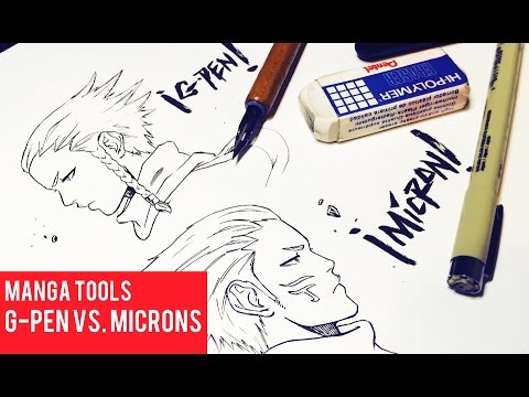 Difference Inking With G Pens Vs Microns Youtube