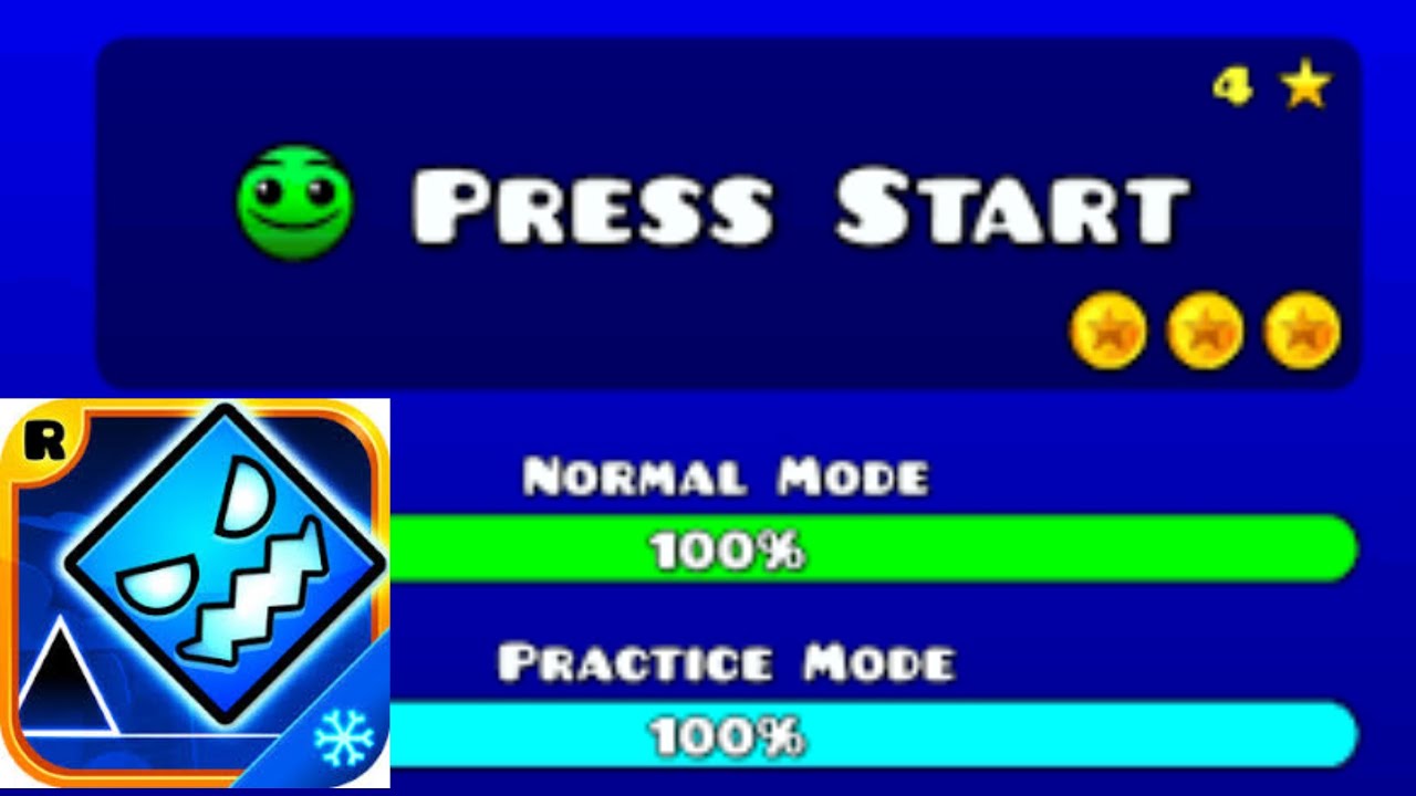 geometry dash subzero press start 4k - YouTube