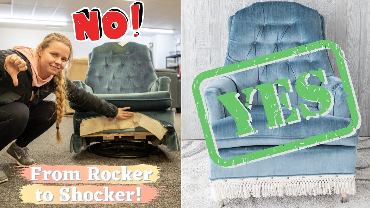 DIY Boho Thrift Flip with Macrame | Flipping a Velvet Chair