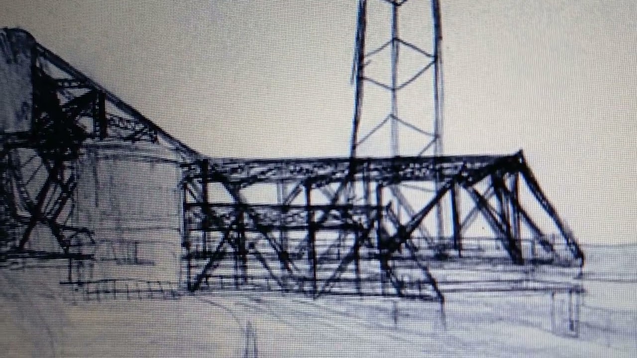 New York Chicago & St Louis Railroad Scherzer Bascule Bridge Buffalo,  New York