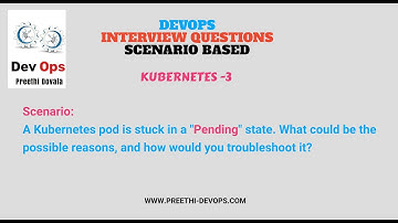 DevOps InterView Questions - SCENARIO BASED Kubernetes - 3