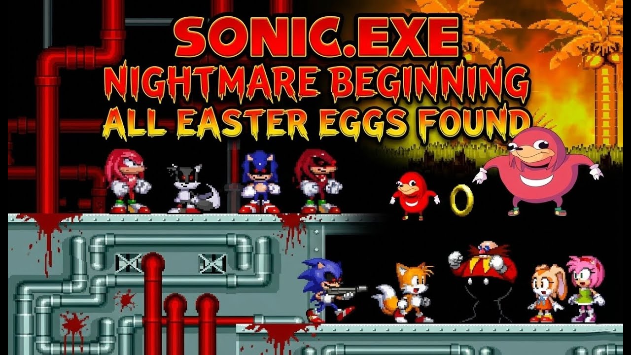 Easter Eggs Found ! | Secrets | Sonic.exe Nightmare Beginning