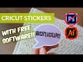 How To Make Stickers With Cricut - WITHOUT PHOTOSHOP OR ILLUSTRATOR