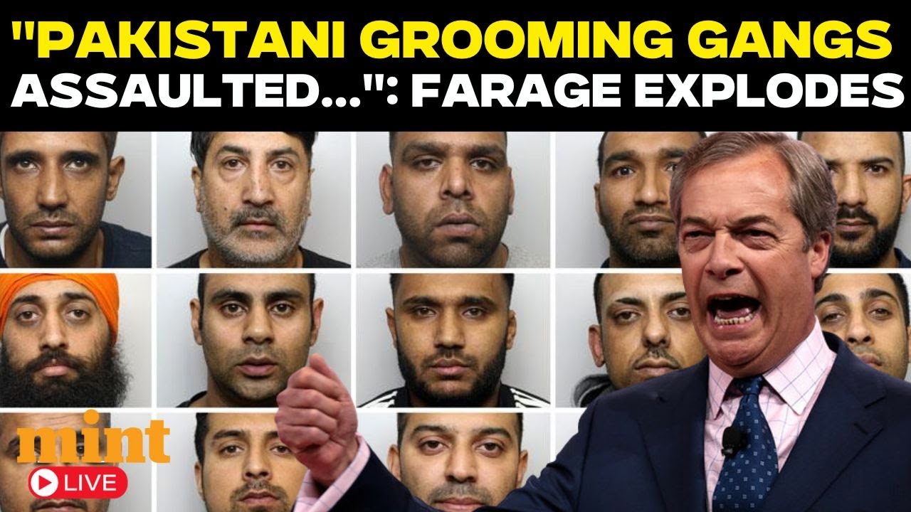 LIVE | Nigel Farage's Explosive Speech On Grooming Gangs Scandal, "Pakistani Gangs Abused 250,000"