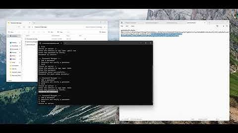 Password Manager Python Script using AES Encryption & Password Hashing and Salting
