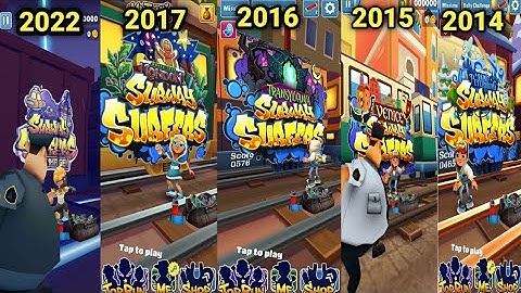 No Coin Challenge but the Version gets Older Subway Surfers