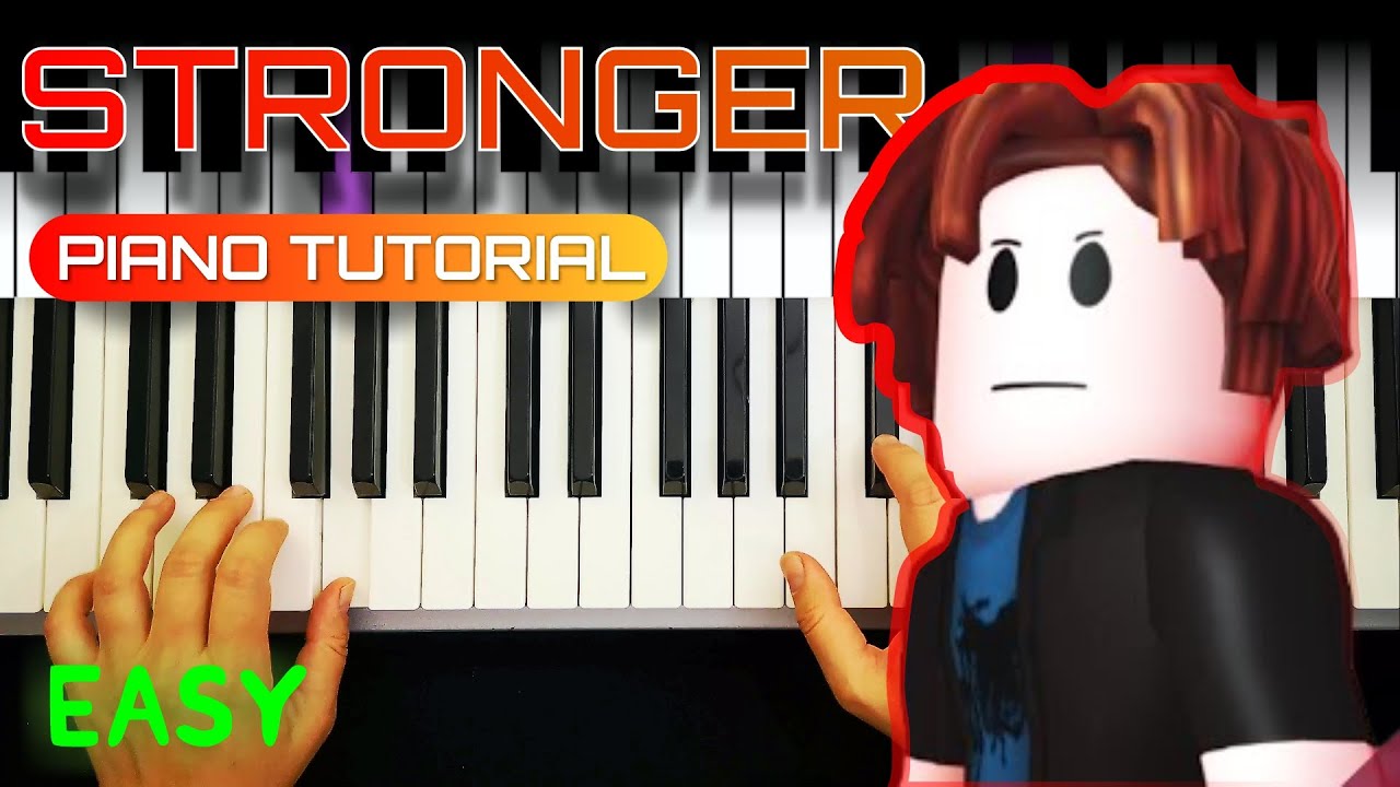Stronger The Bacon Hair Easy Piano Tutorial Stronger Bacon Hair
