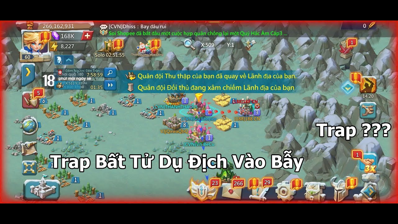 Trap Bất Tử Dụ Bắt Tướng Key Champ | Lords Mobile