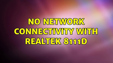 Ubuntu: No network connectivity with Realtek 8111d (2 Solutions!!)