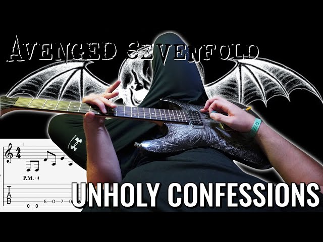 Avenged Sevenfold - Unholy Confessions FULL Guitar Lesson / Cover | PoV/Tab class=