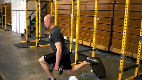 1 and 1/4 Bulgarian Split Squats