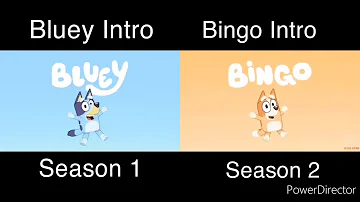 Bluey Intro (Season 1) vs. Bingo Intro (Season 2) (MOST VIEWED VIDEO)