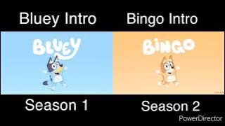 Bluey Intro (Season 1) vs. Bingo Intro (Season 2) (MOST VIEWED VIDEO)