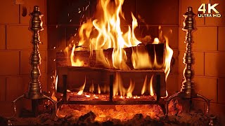 🔥 Relaxing Fireplace 4k 🔥 Holiday Yule Log Christmas Ambience (No Music, No Ads)