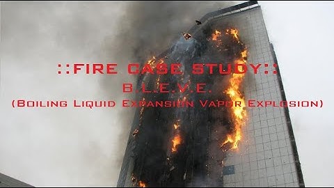 B.L.E.V.E. Demonstration inflammable liquid  oil tank.....سائل يغلي انفجار بخار متوسع
