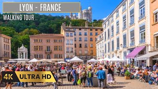 LYON, FRANCE - 4K WALKING TOUR - TRAVEL 2023