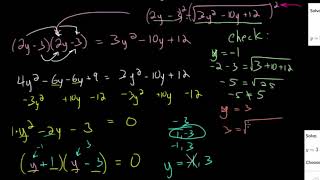 Square Root Equations: Practice