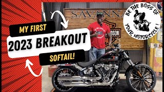 I Bought A 2023 Harley Davidson Breakout! My 1st Softail Ever! Why Did I Get It? LOOK AT IT!!!