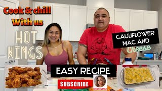 Wings and Cauliflower Mac and Cheese , Easy Recipe. Cook and Chill with us!