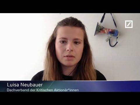 Statement von Luisa Neubauer auf der Hauptversammlung der Deutschen Bank