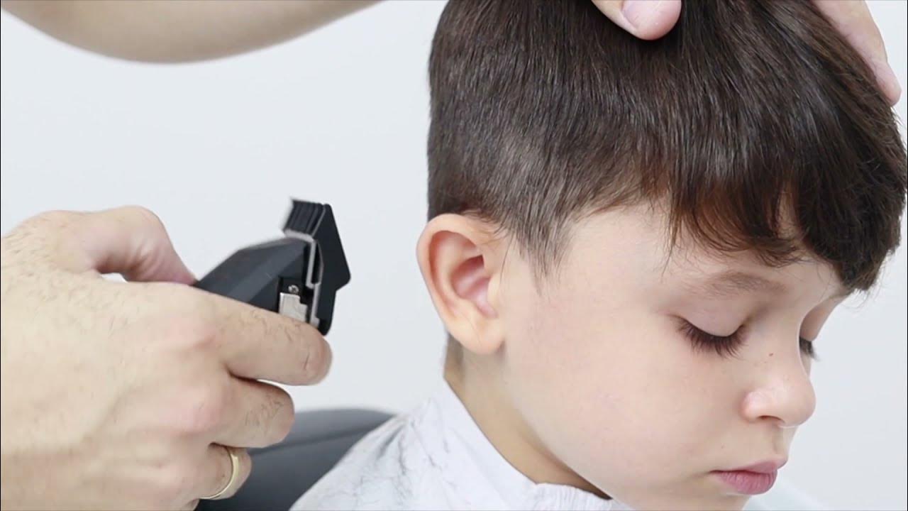 Corte Infantil menino DIY  Corte você mesma o cabelo do seu filho 