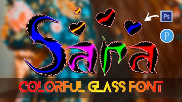 How To Make New Colorful Glass Font In Ps Touch | Inner Glow Glass Font || Zarraq Creation