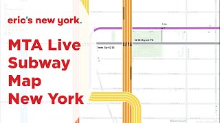 MTA Live Subway Map New York - @EricsNewYork screenshot 1