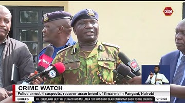 Police arrest 4 suspects, recover assortment of firearms in Pangani, Nairobi