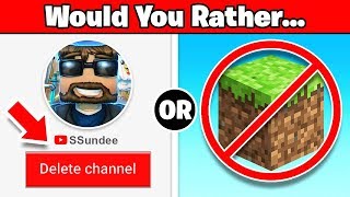 Would I QUIT YouTube to play more MINECRAFT?
