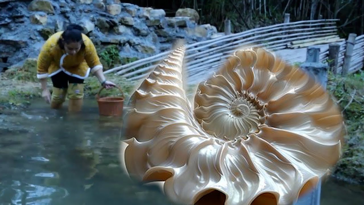 🔥🎁Challenge for Girls and Clams: The girl who captures surface river monsters and gains pearl wealth