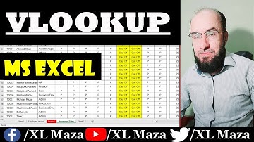 MS Excel - Vlookup in Excel Video Tutorials/XL Maza S. Gohar Tajak