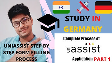 UNI-ASSIST Complete Application Process || Step By Step Tutorial || Part 1 || Study In Germany ||
