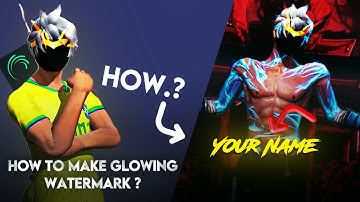 "How to Make Glowing Watermark In Alight Motion" | Create a Professional Watermark | 