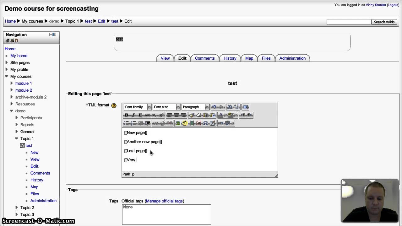 How to set up a Wiki activity in Moodle 2.3 - YouTube
